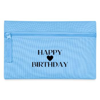 Happy Birthday Gift Idea - Pencil Case - light blue - Front
