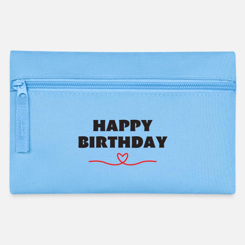 Bon anniversaire - Trousse - bleu clair