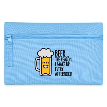 Beer is the reason I wake up every afternoon - Trousse - bleu clair - Devant
