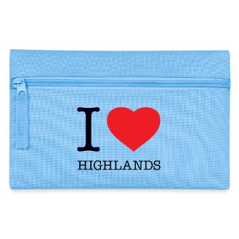 I LOVE HIGHLANDS - Federtasche - Hellblau - Vorne