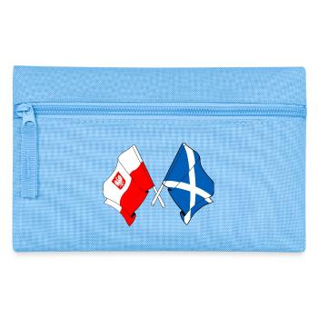Flag Poland, flag Scotland - Pencil Case - light blue - Front