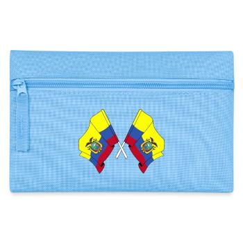 Flags crossed Ecuador - Pencil Case - light blue - Front