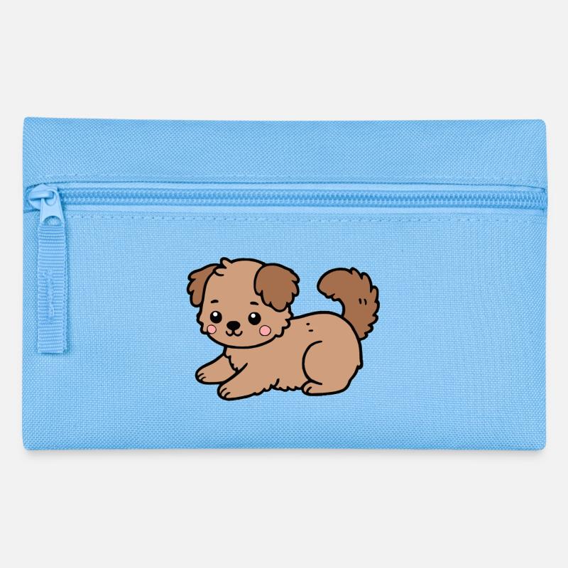 Chien - Trousse - bleu clair