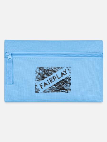 Reifenspuren "FairPlay" - Federtasche - Hellblau