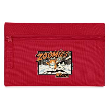 Anime Cats in the Snow - Pencil Case - red - Front