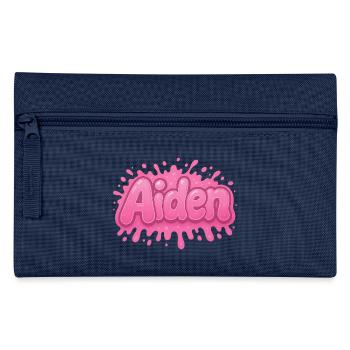 Graffiti Aiden Personalisierter Name ideales Geschenk zum Ausdrucken - Federtasche - Hellblau - Vorne