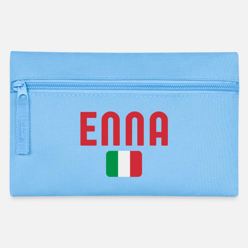 Drapeau italien d’Enna - Trousse - bleu clair