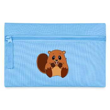 Biber - Federtasche - Hellblau - Vorne