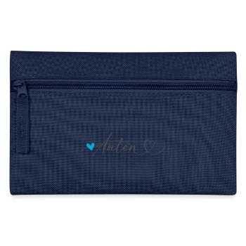 Anton Nom Prénom Calligraphie coeur - Trousse - bleu clair - Devant