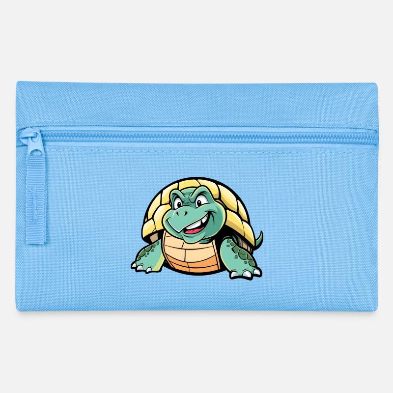 'A Pretty Turtle' - Baby und Kind, Design - Federtasche - Hellblau