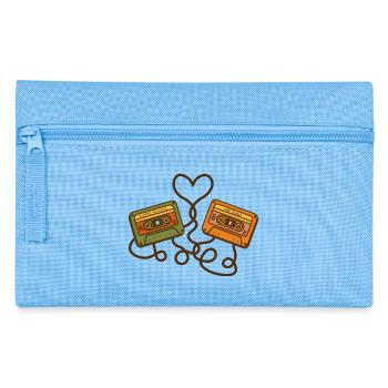 Mixtape Memories – Retro Cassettes - Pencil Case - light blue - Front
