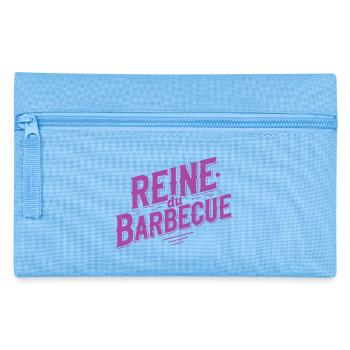 Reine du Barbecue Retro Violet - Trousse - bleu clair - Devant