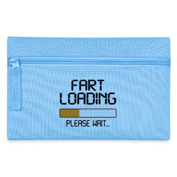 fart loading - Pencil Case - light blue - Front