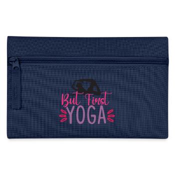 Aber zuerst Yoga - Federtasche - Hellblau - Vorne