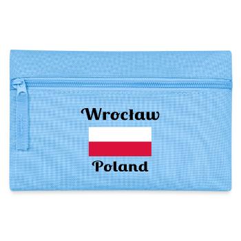 Breslau, Polen - Stilvolle Drucke - Federtasche - Hellblau - Vorne