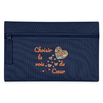 Choisir la voie du cœur  - Trousse - bleu clair - Devant
