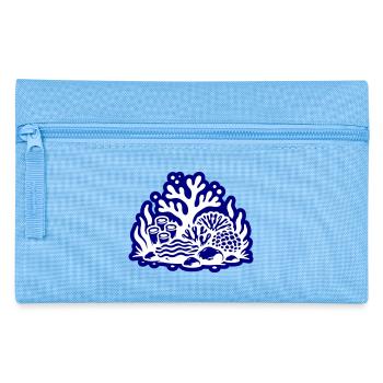 Korallenriff Ozean - Federtasche - Hellblau - Vorne