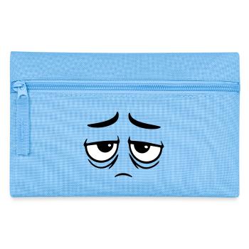 Mürrisches Trauriges Enttäuschtes Gesicht Lustig - Trousse - bleu clair - Devant