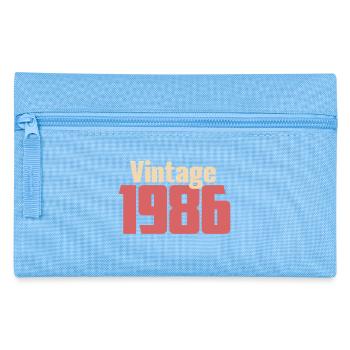 Art Deco 40 Years Forties Gift Retro 1986 - Pencil Case - light blue - Front