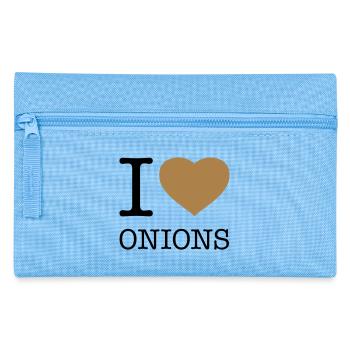 I LOVE ONIONS Zwiebeln - Federtasche - Hellblau - Vorne