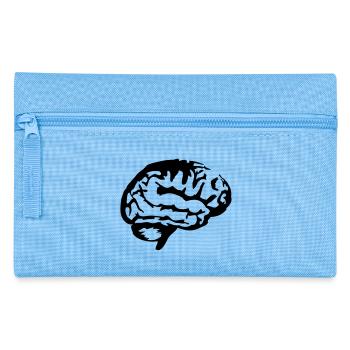 Brain_silhouette - Federtasche - Hellblau - Vorne