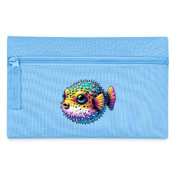 Kugelfisch - Federtasche - Hellblau - Vorne