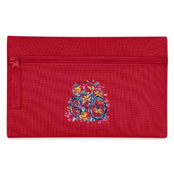 Fahrrad mit Blumen - Federtasche - Rot - Vorne