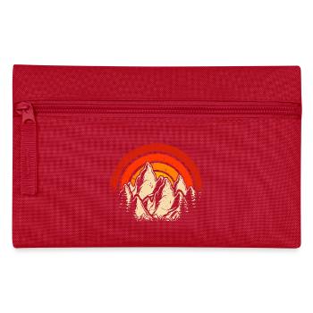 Mountains - Pencil Case - red - Front