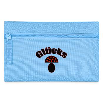Gluckspilz - Modernes Talisman & Glücks - Federtasche - Hellblau - Vorne