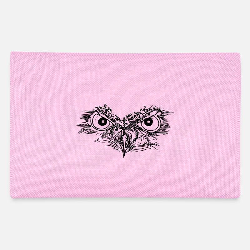 Starrende Eule Augen - Kauz Schnabel Federtasche