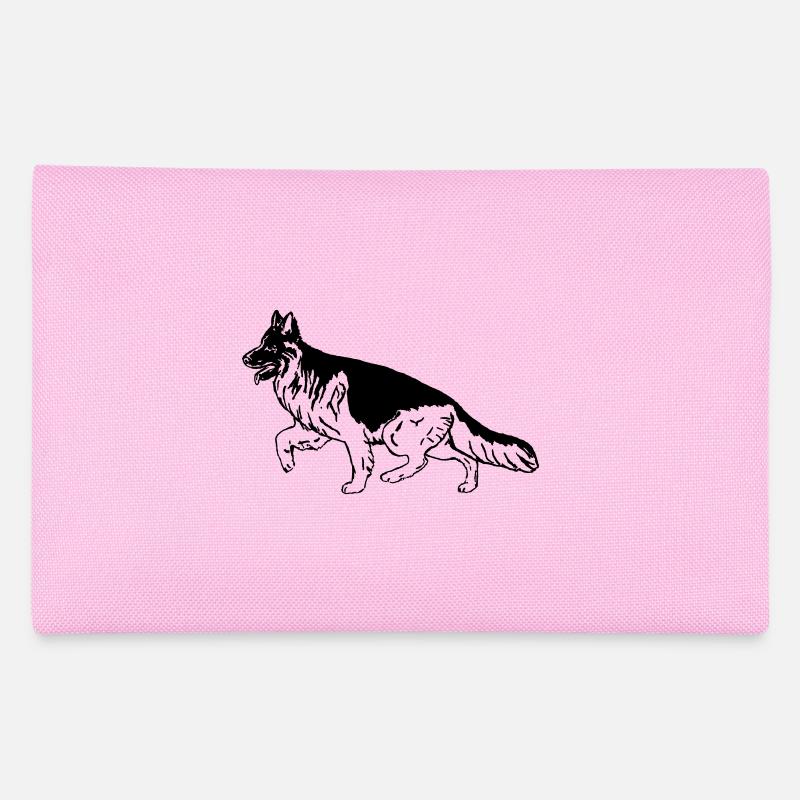 Langhaarschäferhund in Bewegung v2 Federtasche