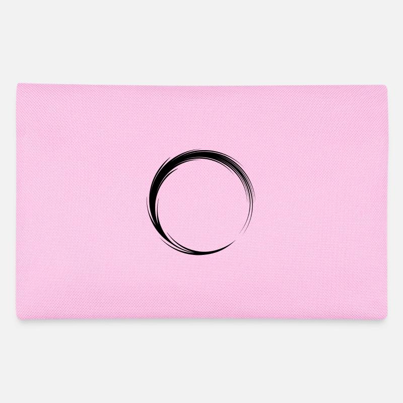 Circle Icon Shape Black Pencil Case