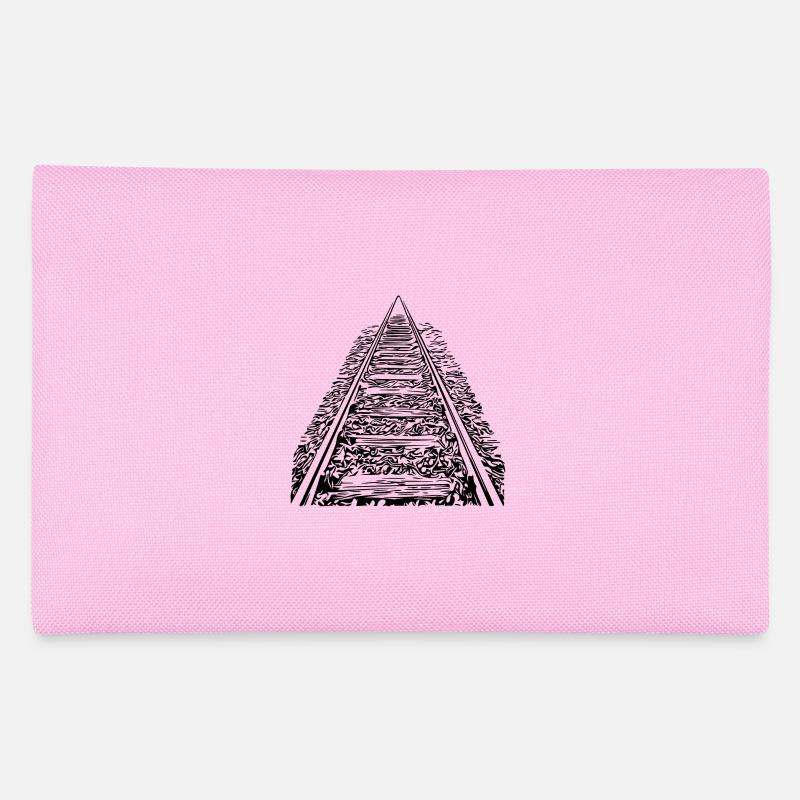 Gleise in den Horizont Federtasche