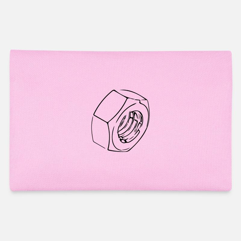 Schraubenmutter mit vintage Gewinde Federtasche