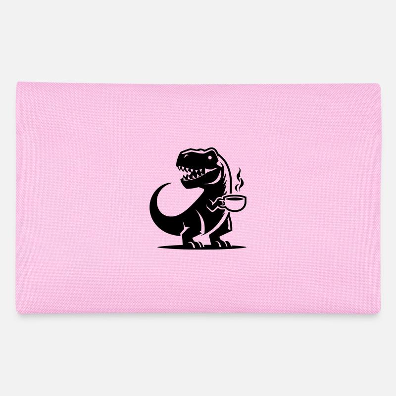Caffeine Dinosaur T-Rex with Coffee Cup Pencil Case