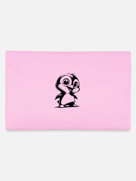 Dessin de bébé pingouin mignon petit pingouin - Trousse - rose - Dos