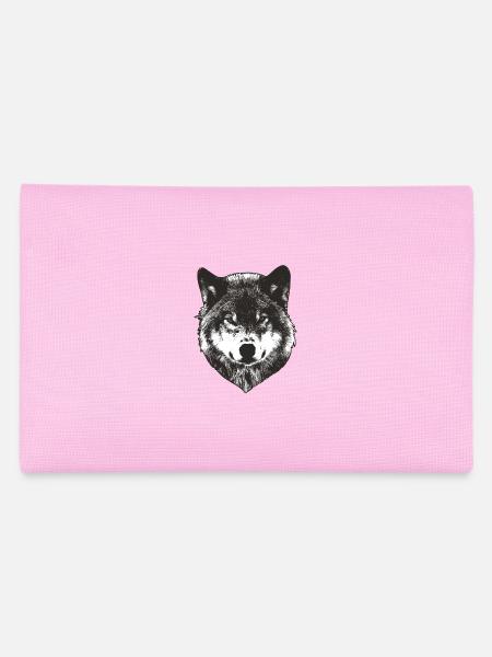 Wolf Face - Federtasche - Rosa - Hinten