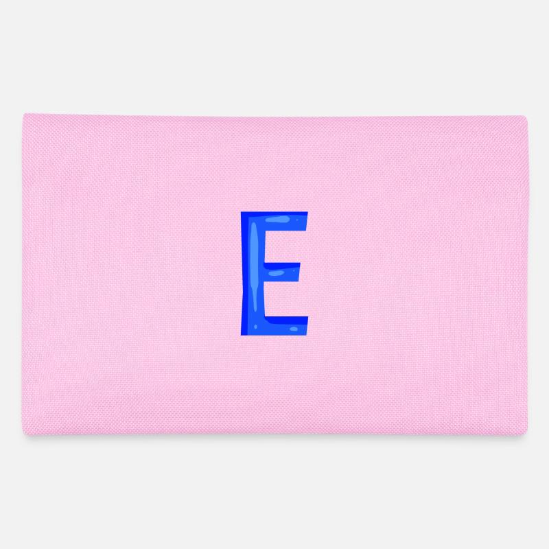 Buchstabe E Anfangsbuchstabe Blau Federtasche