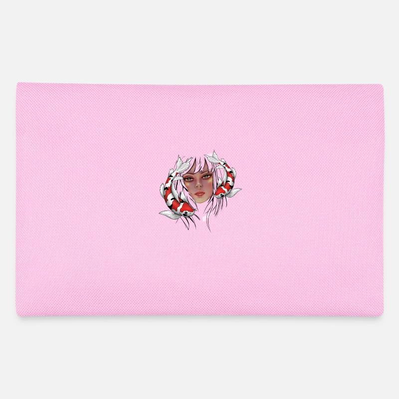 Mädchen mit Koi Karpfen Federtasche