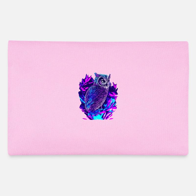 Neon Owl Psychedelic Owl Art Trousse
