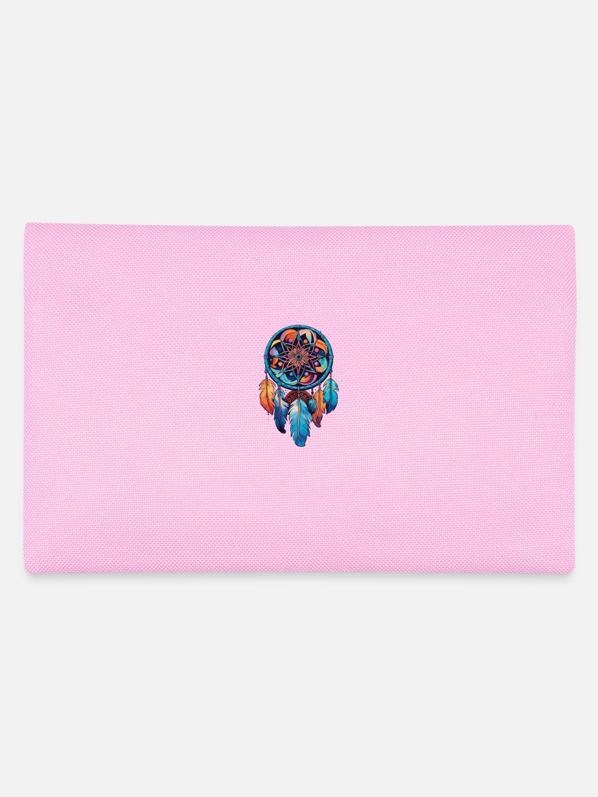 Traumfänger Federn Dream Catcher - Federtasche - Rosa - Hinten