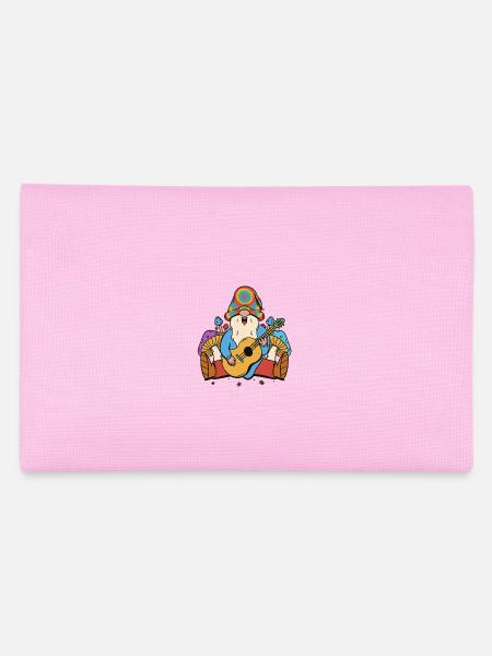 Hippie Gnome Nain Champignons Extase Guitare Musique - Trousse - rose - Dos