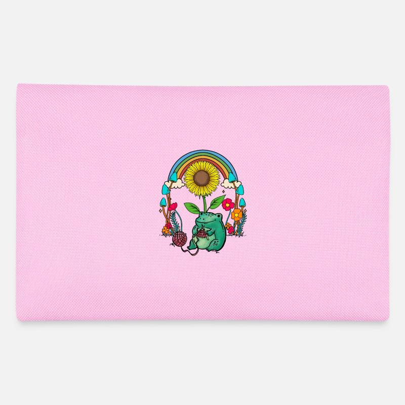 Garden Frog Frogs Rainbow Toad Knitting Pencil Case