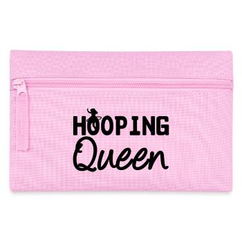 Hooping Queen Geschenk Sport Fitness - Federtasche - Rosa - Vorne