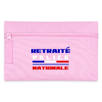 retraité police - Pencil Case - pink - Front