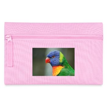 Honigpapagei alias Loris - Federtasche - Rosa - Vorne