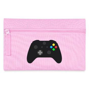 Dunkles Gamepad Neon-Knöpfe - Federtasche - Rosa - Vorne