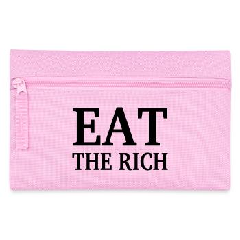 EAT THE RICH - Trousse - rose - Devant