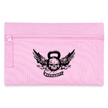 kettlebellskull - Federtasche - Rosa - Vorne