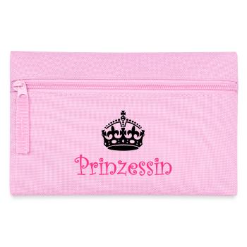 Princess with crown - Pencil Case - pink - Front